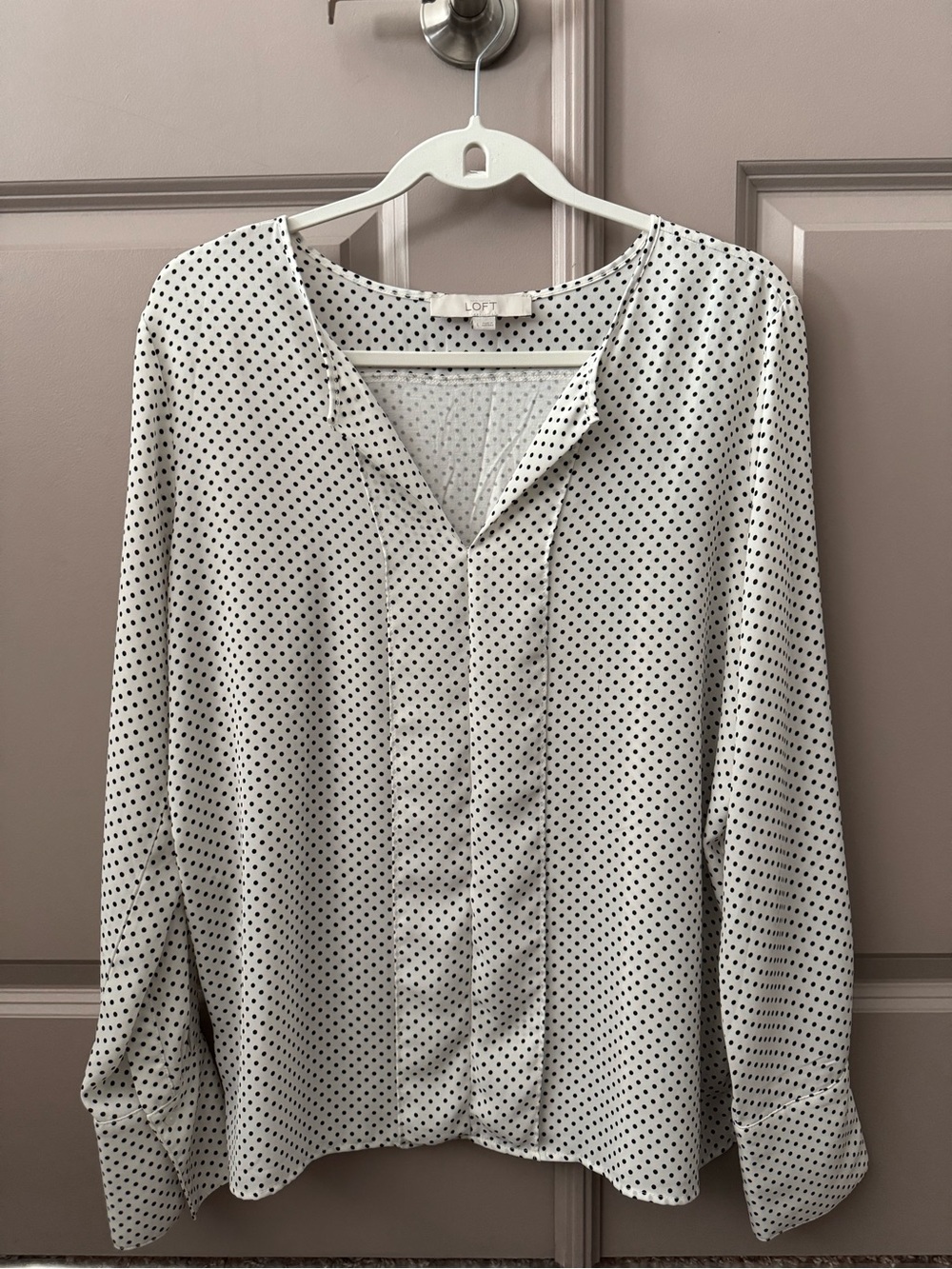 Ann Taylor LOFT Polka Dot Blouse